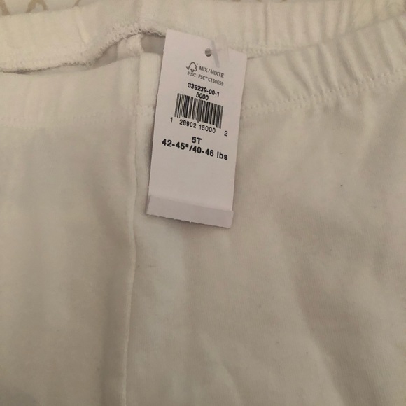 Old Navy White Leggings size 5T - Picture 2 of 3